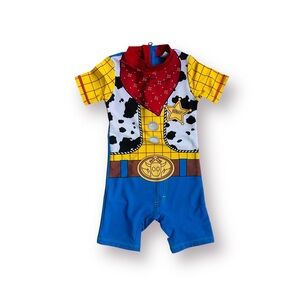 NWOT Disney Toy Story Woody One Piece Rashguard Size 18-24 Months